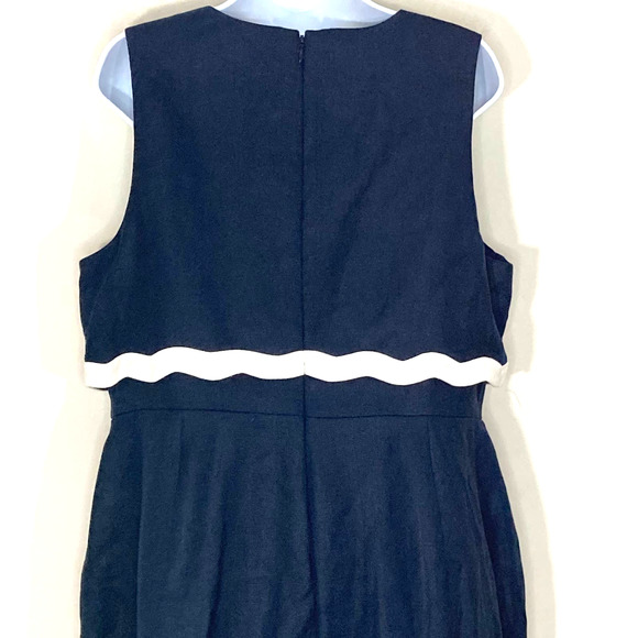 NEW J.Crew Going Places 100% Linen Dress Scalloped Layered Sheath Sleeveless 16 - Picture 5 of 15